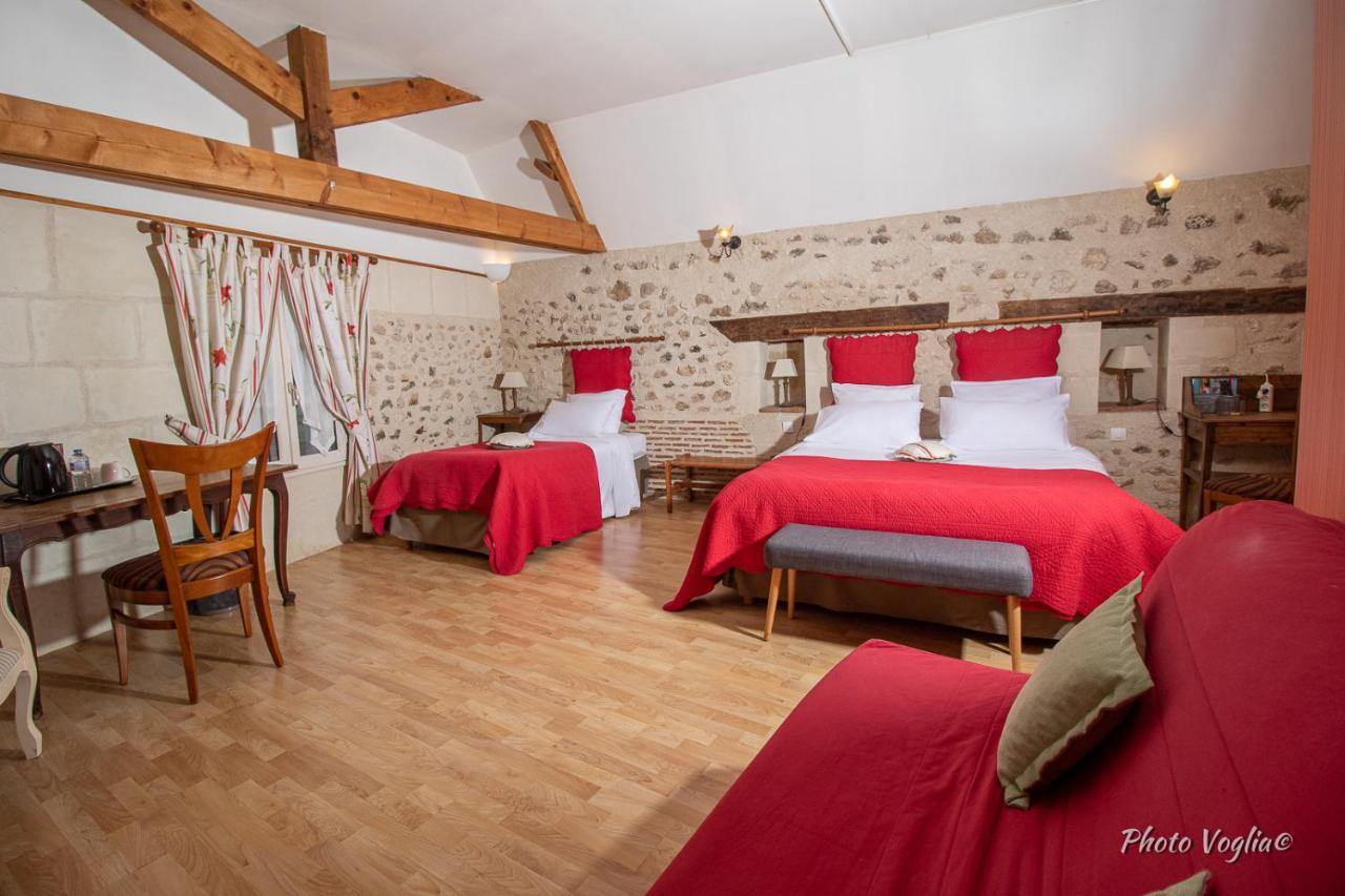 Logis Auberge Le Colombien - Hotel Et Restaurant Villandry Dış mekan fotoğraf